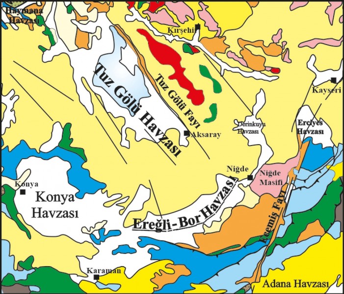 Ereğli-Bor Neojen havzası Yeniköy evaporit yatağının jeolojisi ve yayılımı